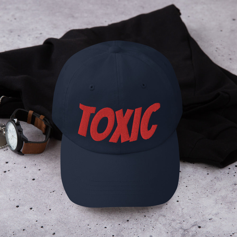 TOXIC Red Dad hat