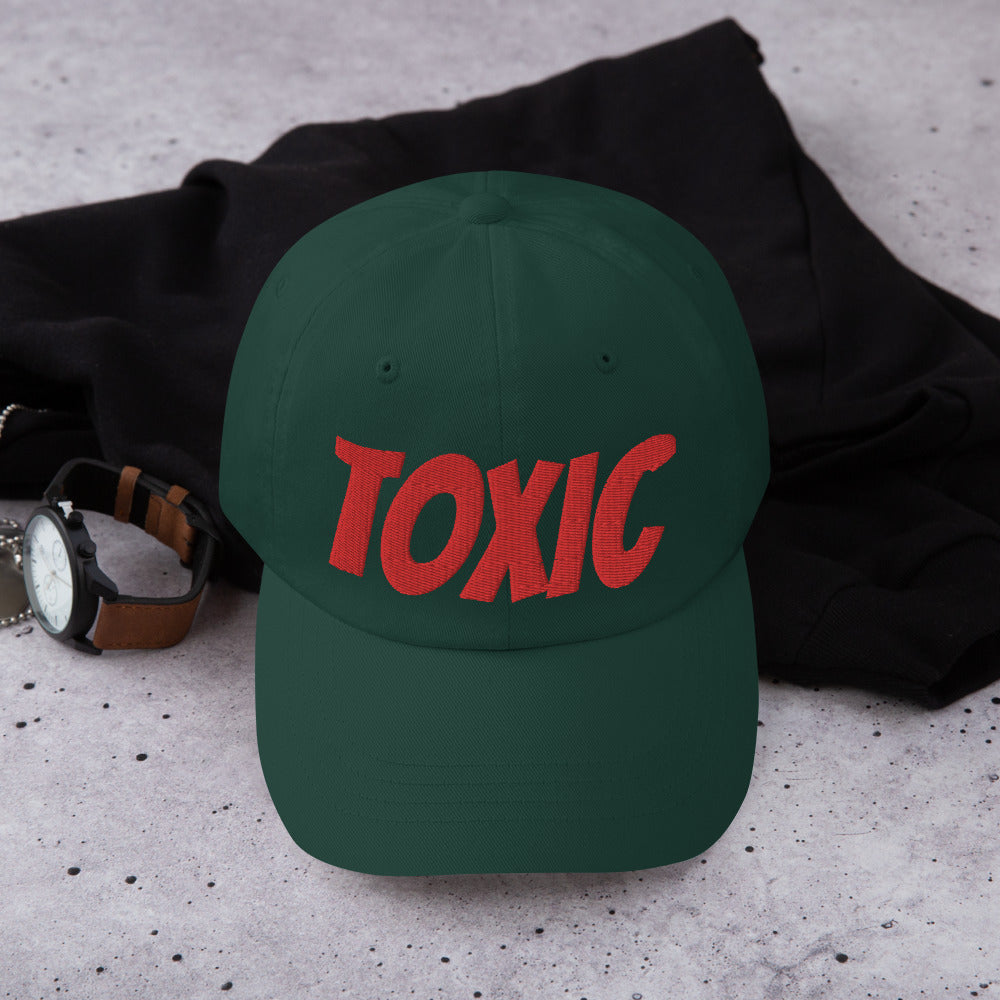 TOXIC Red Dad hat