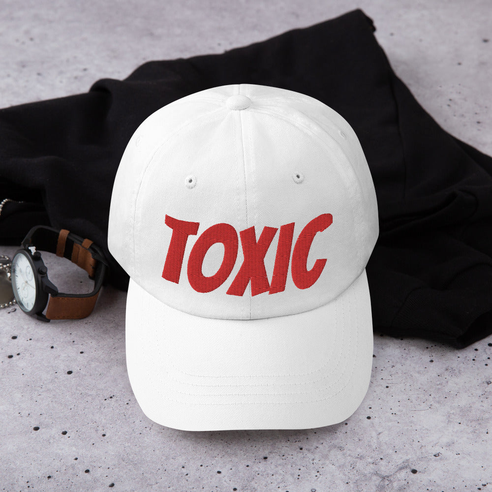 TOXIC Red Dad hat