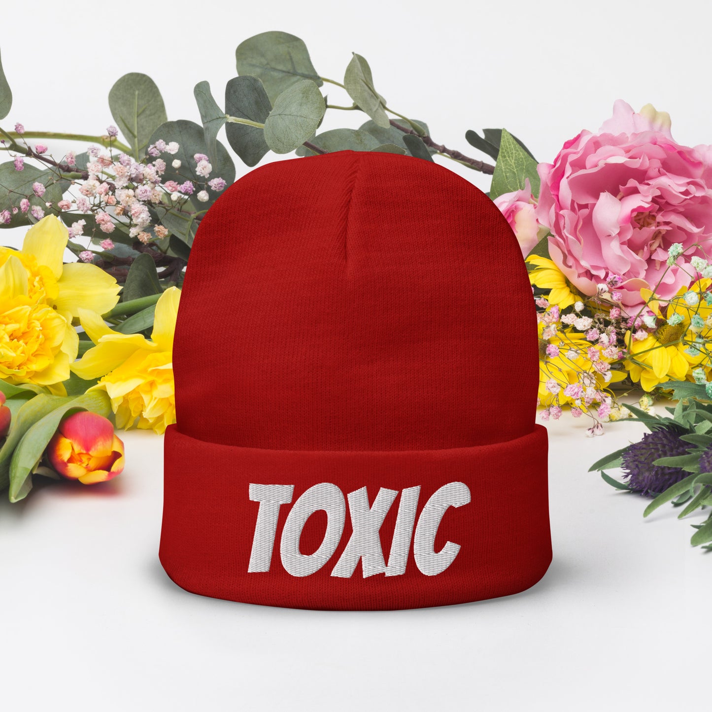 TOXIC Embroidered Beanie