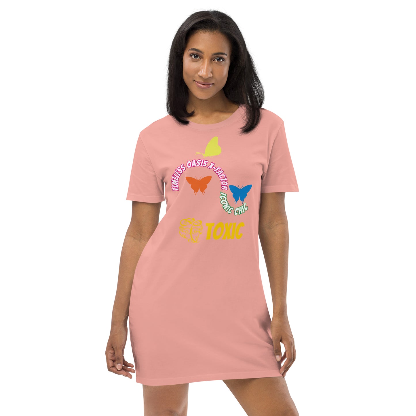 TOXIC Butterfly cotton t-shirt dress