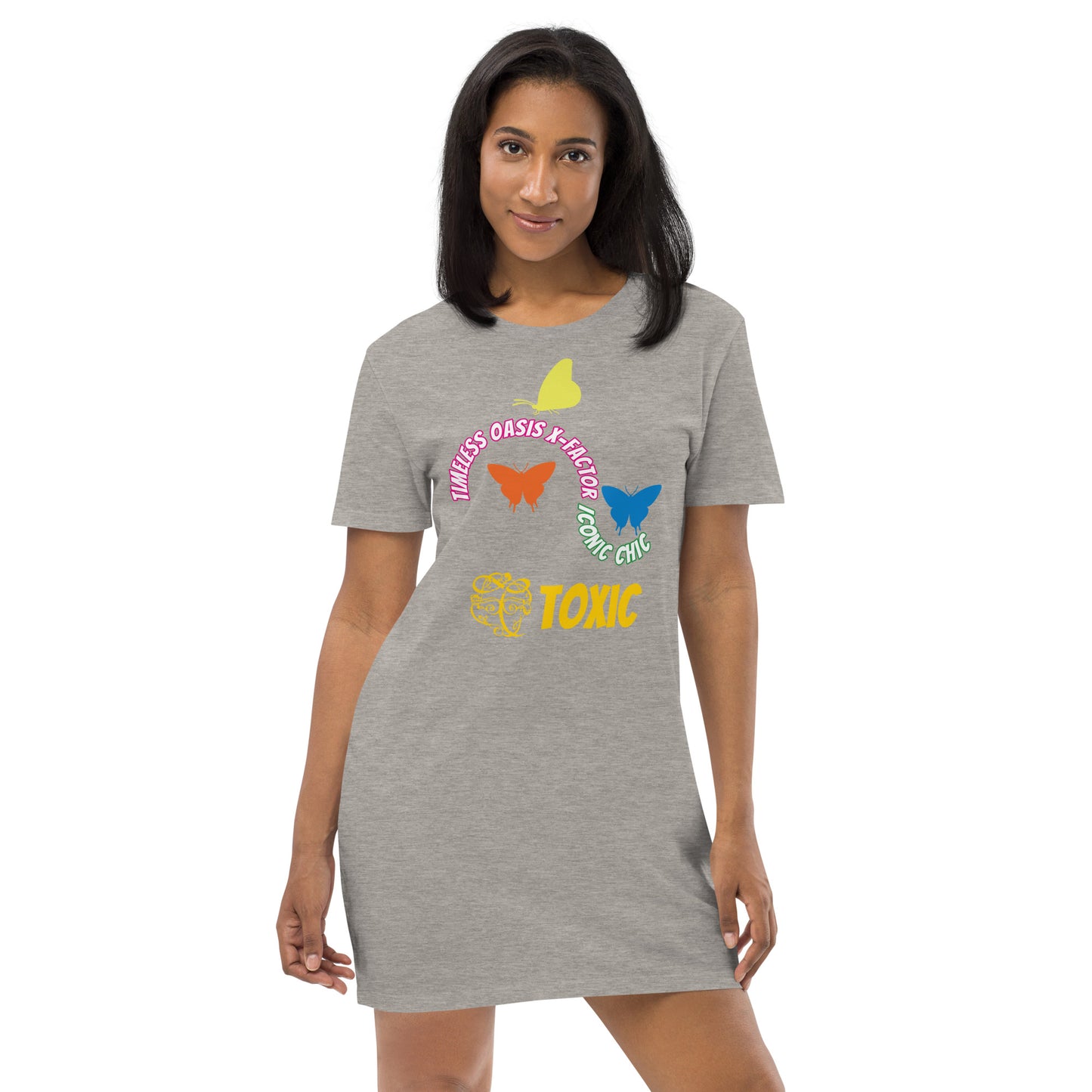 TOXIC Butterfly Organic cotton t-shirt dress
