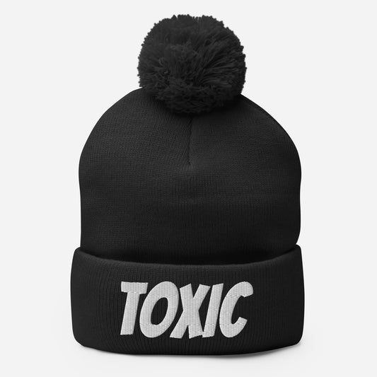 TOXIC Pom-Pom Beanie