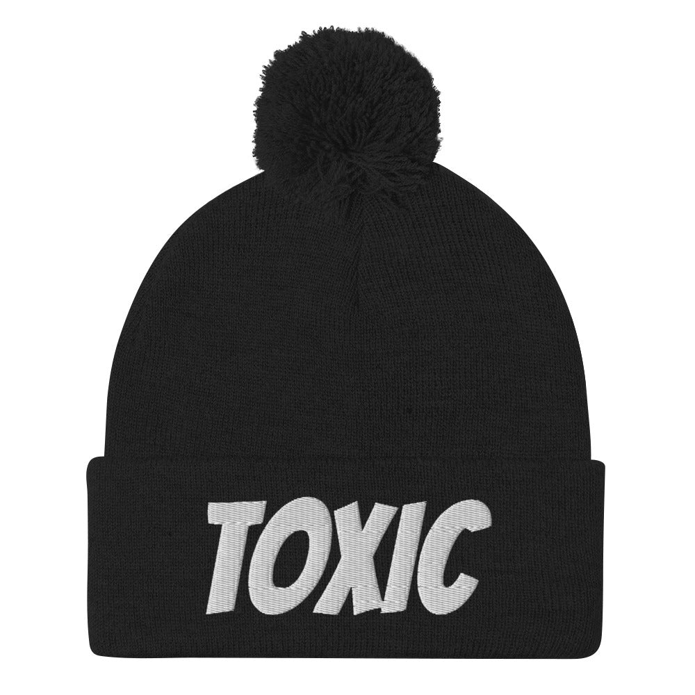 TOXIC Pom-Pom Beanie