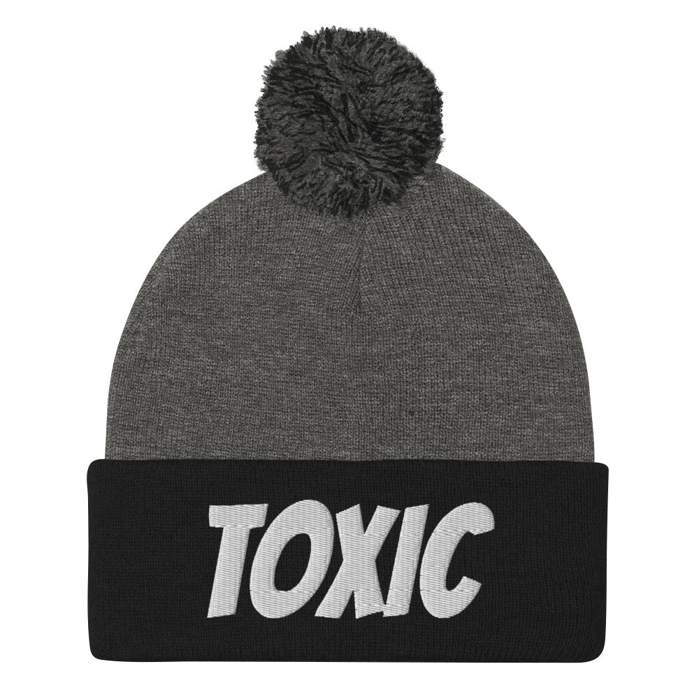 TOXIC Pom-Pom Beanie