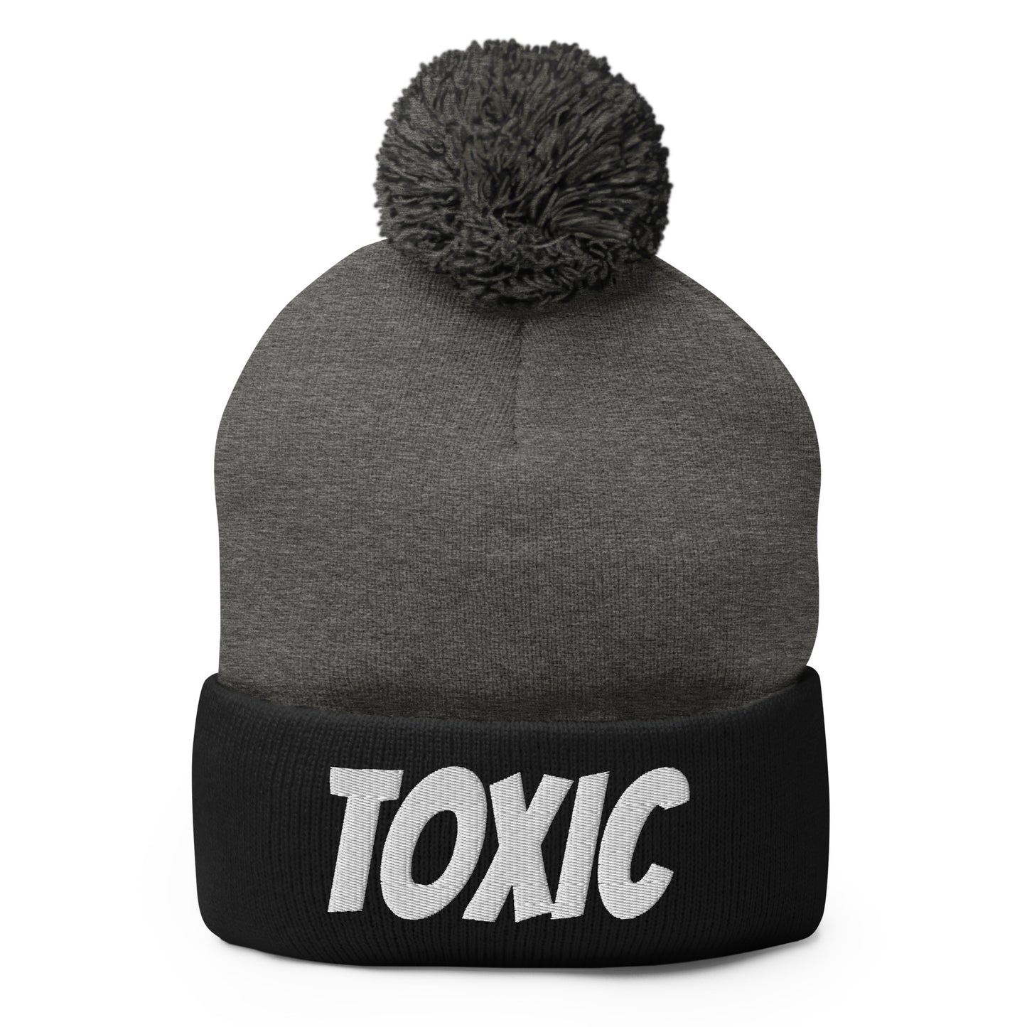 TOXIC Pom-Pom Beanie