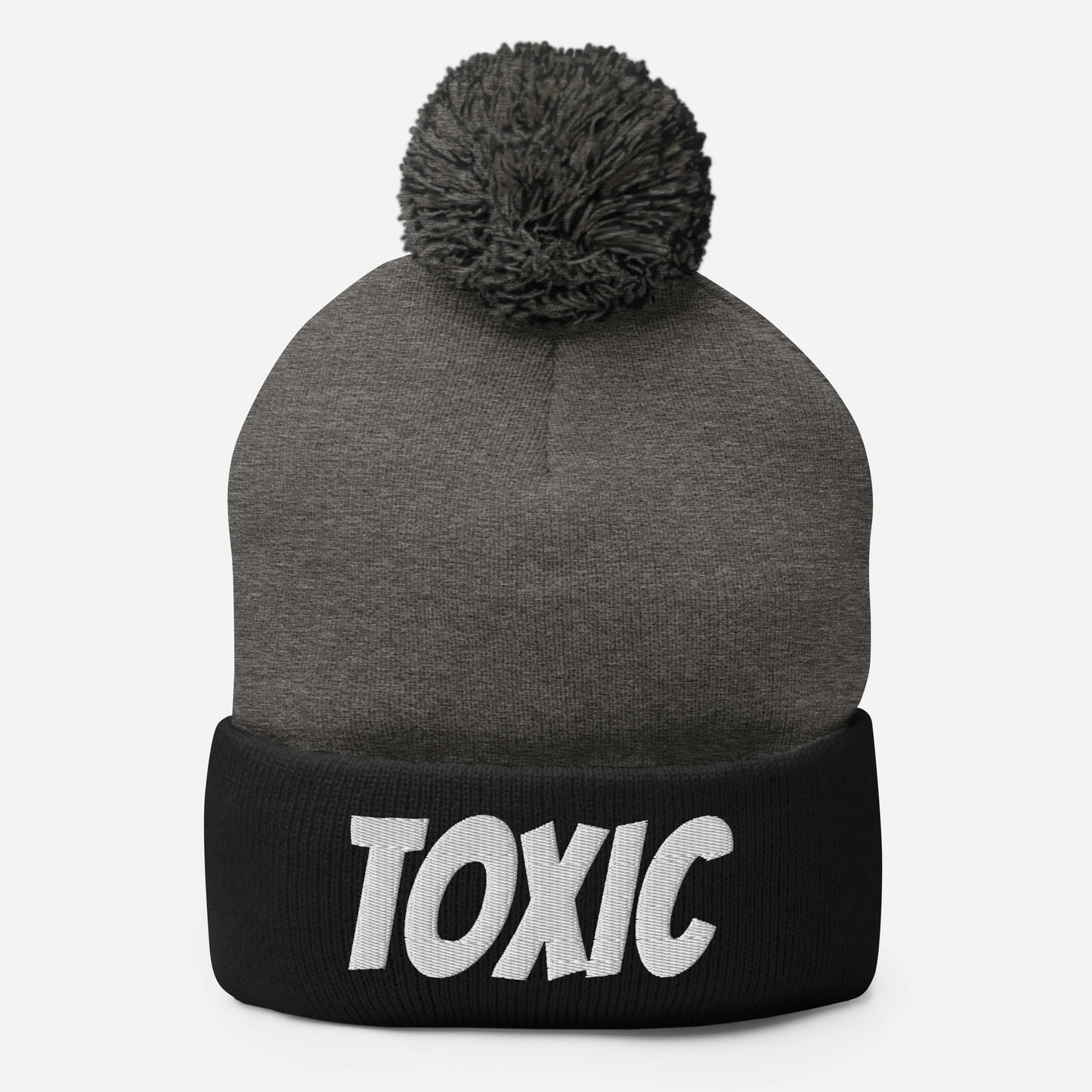 TOXIC Pom-Pom Beanie