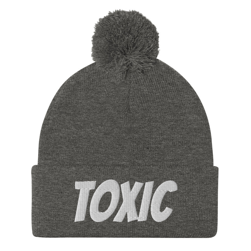 TOXIC Pom-Pom Beanie