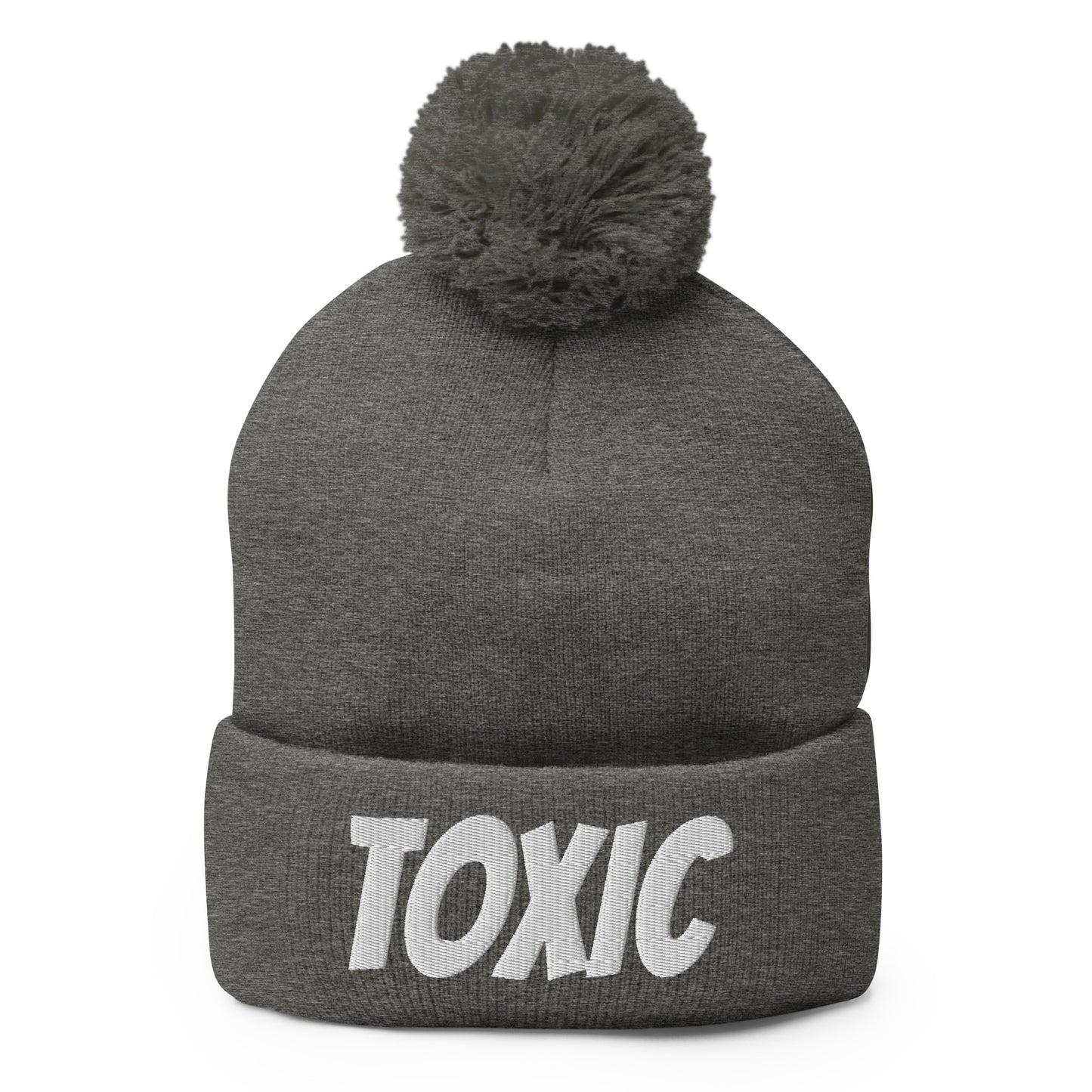 TOXIC Pom-Pom Beanie