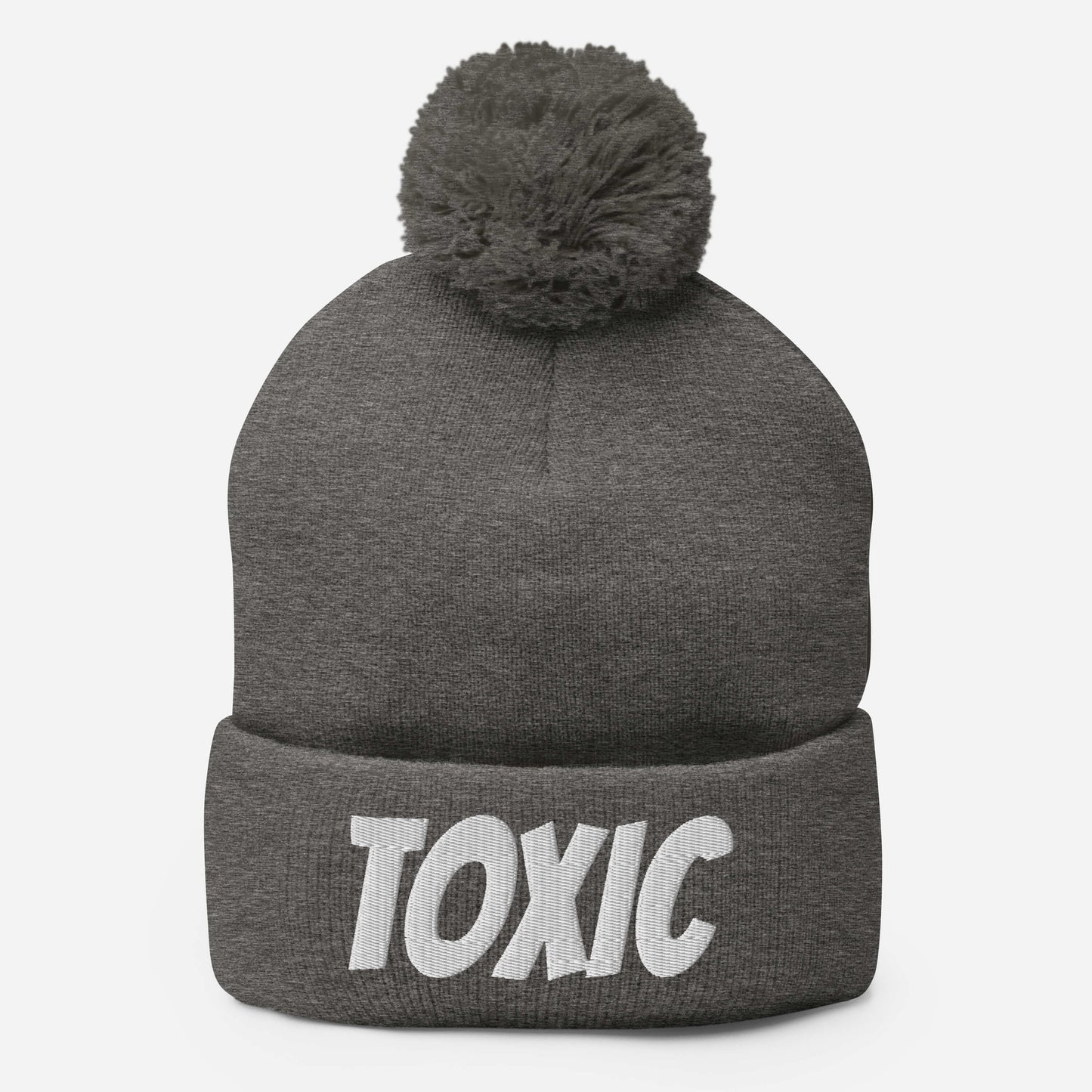 TOXIC Pom-Pom Beanie