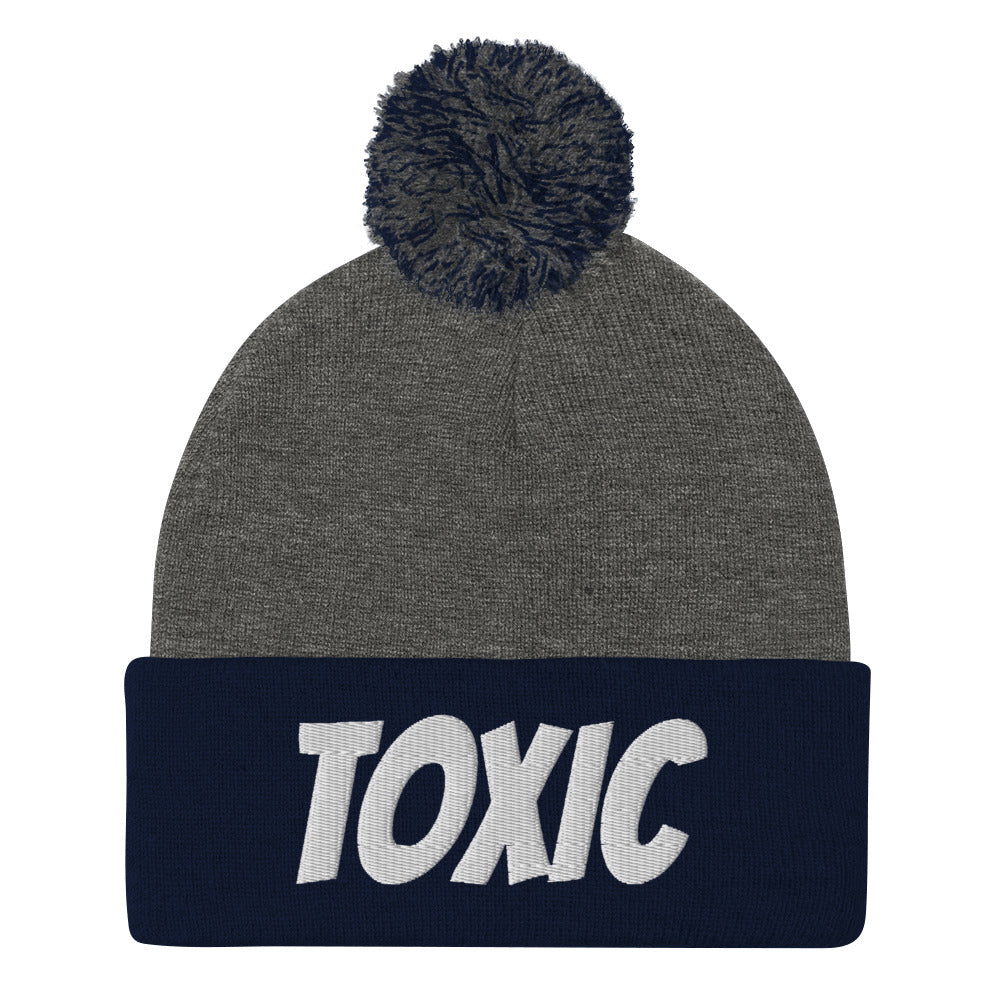 TOXIC Pom-Pom Beanie