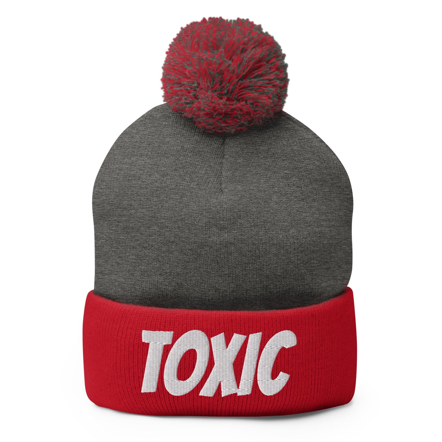 TOXIC Pom-Pom Beanie