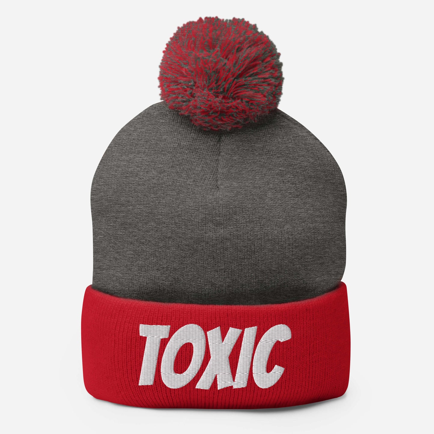 TOXIC Pom-Pom Beanie