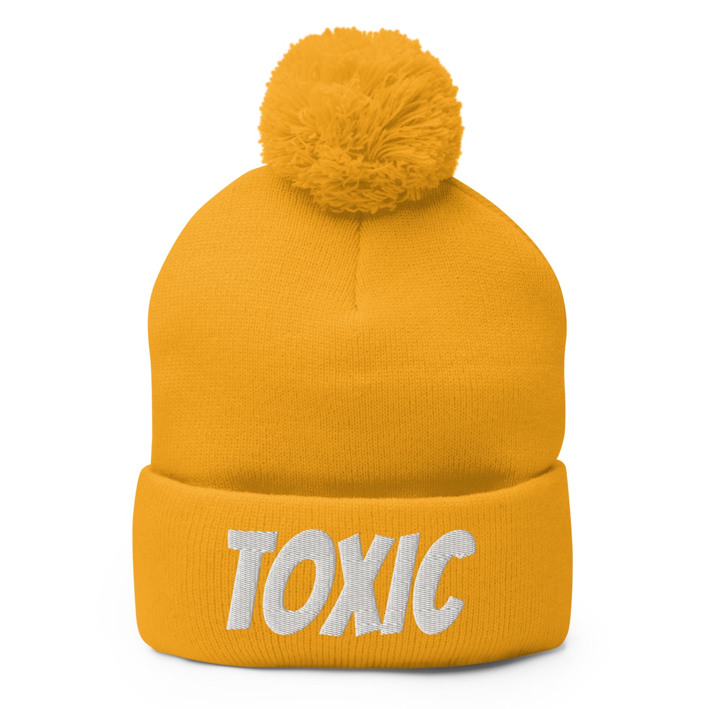 TOXIC Pom-Pom Beanie