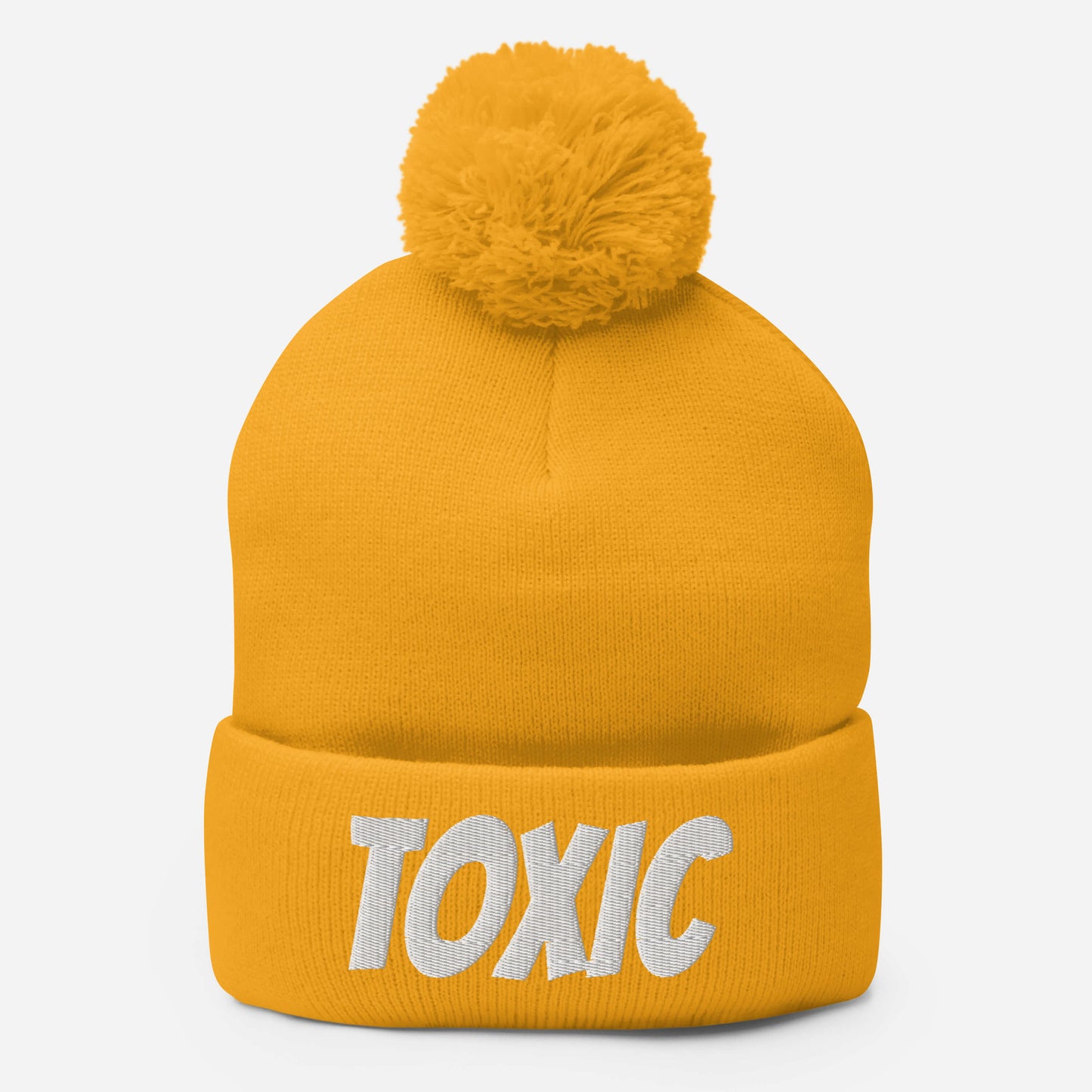 TOXIC Pom-Pom Beanie