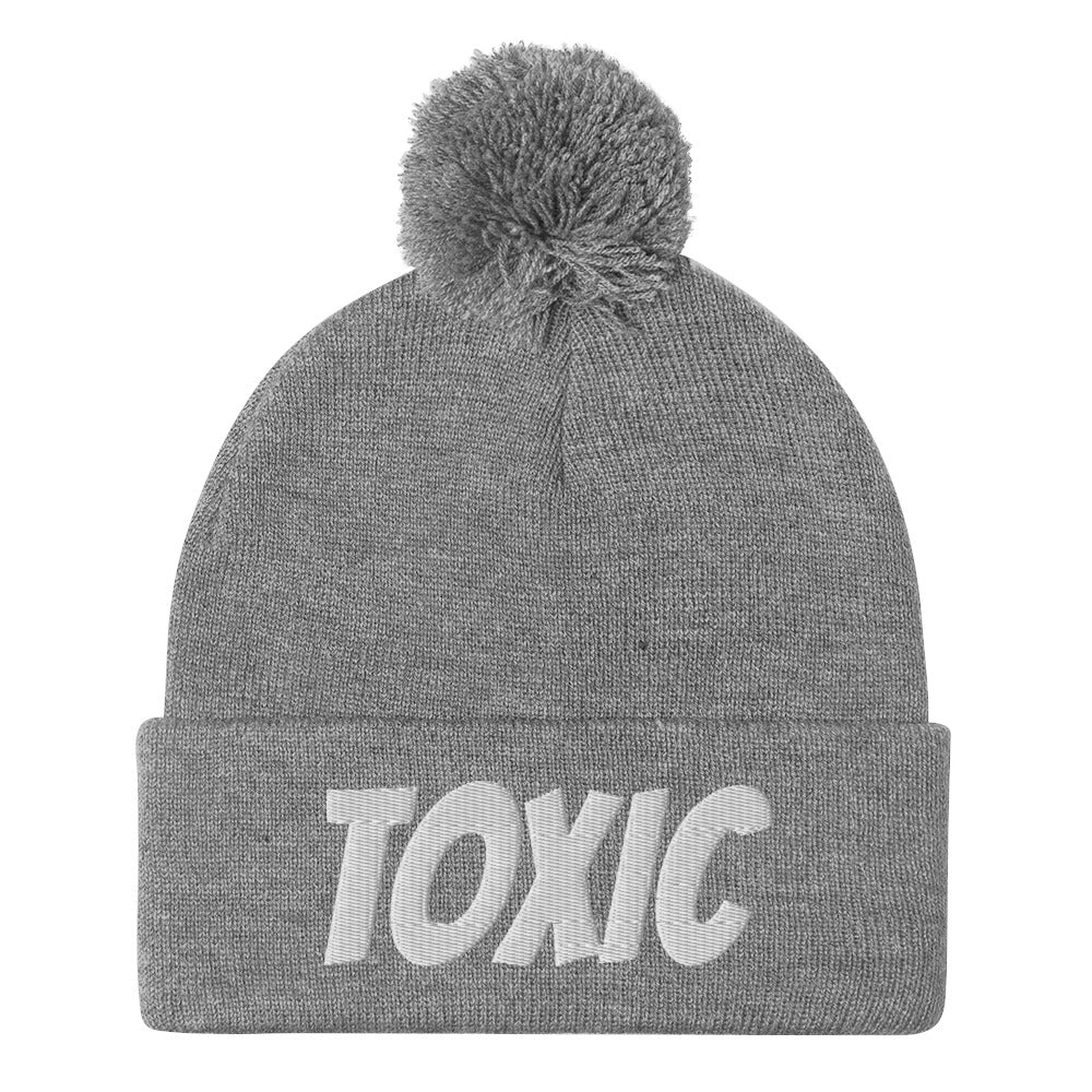 TOXIC Pom-Pom Beanie