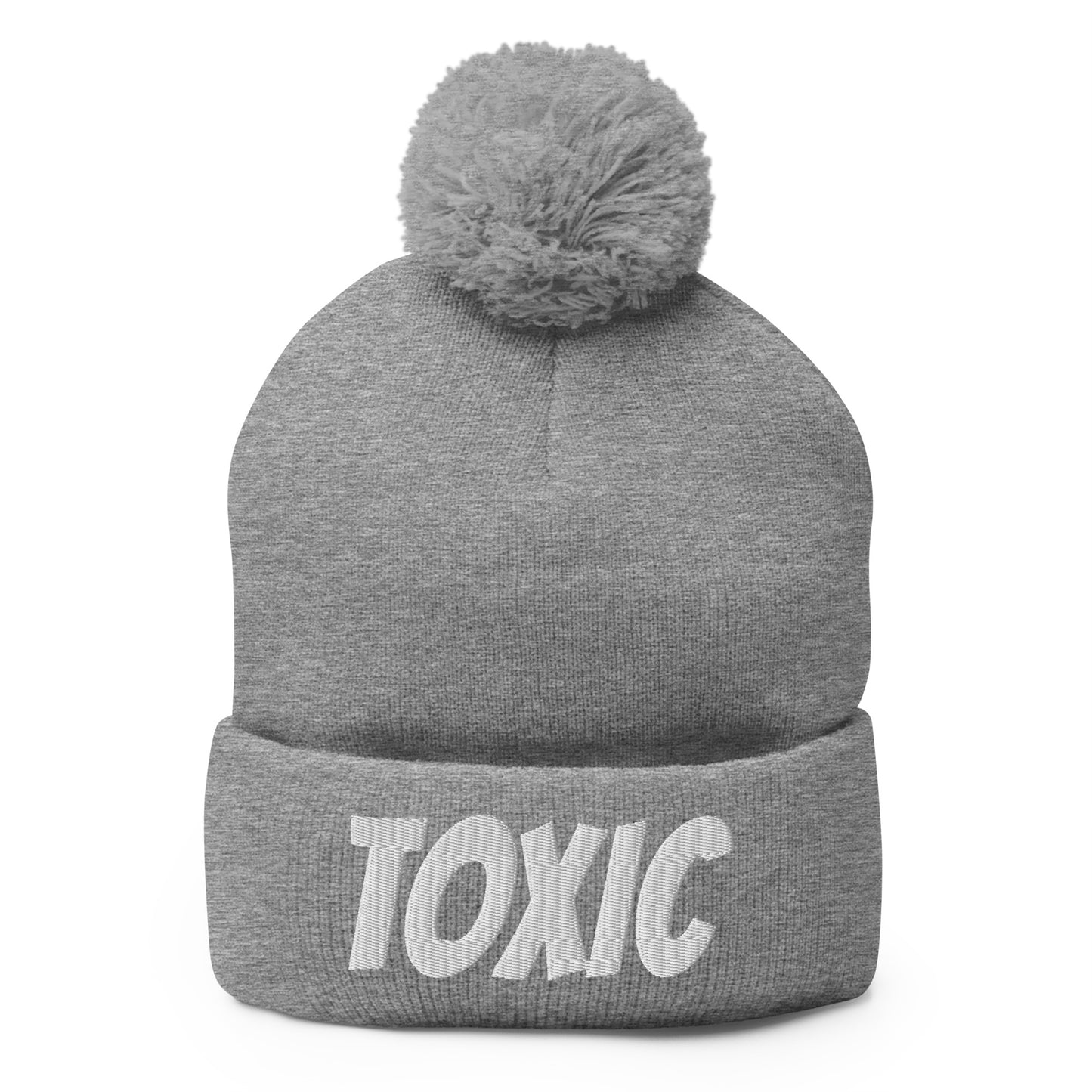 TOXIC Pom-Pom Beanie