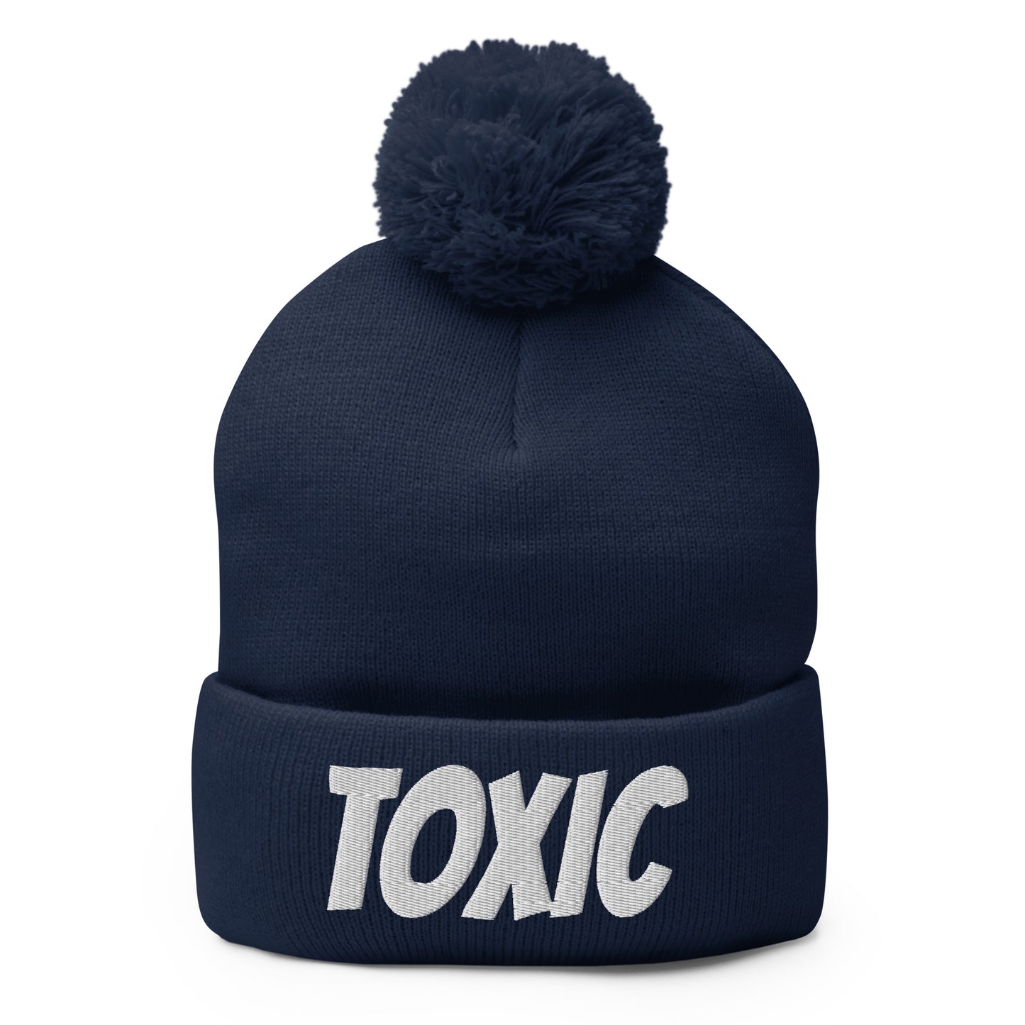 TOXIC Pom-Pom Beanie