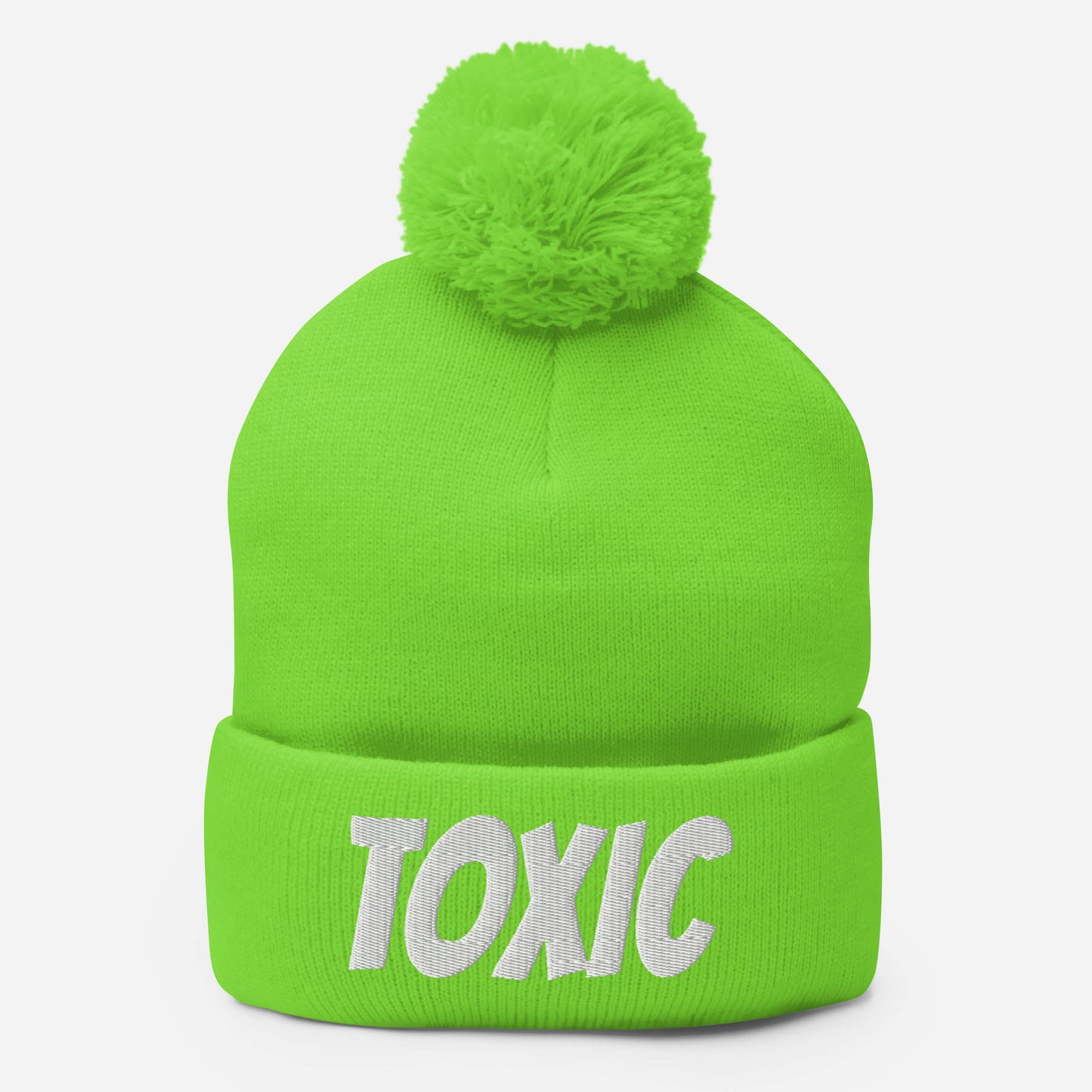 TOXIC Pom-Pom Beanie