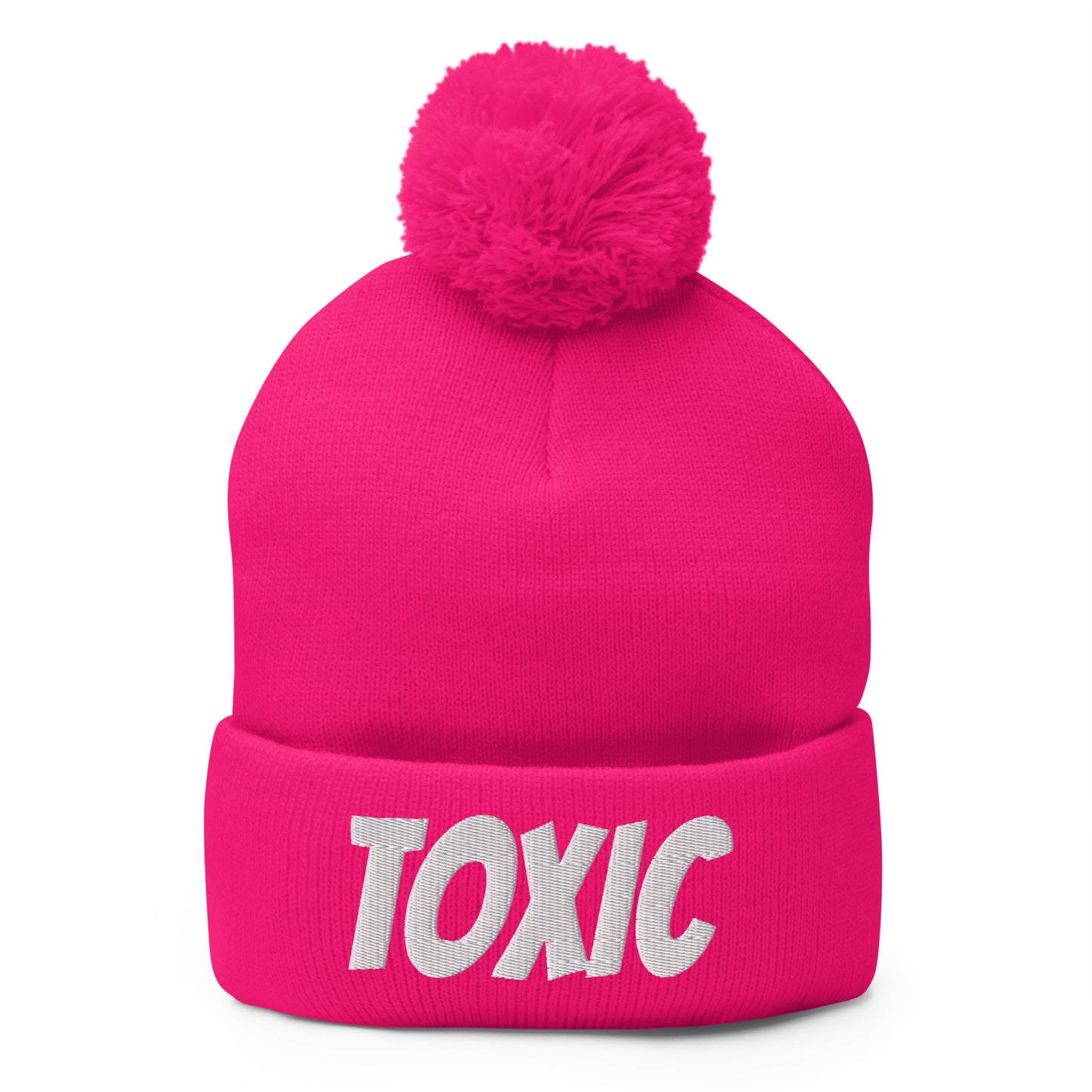 TOXIC Pom-Pom Beanie