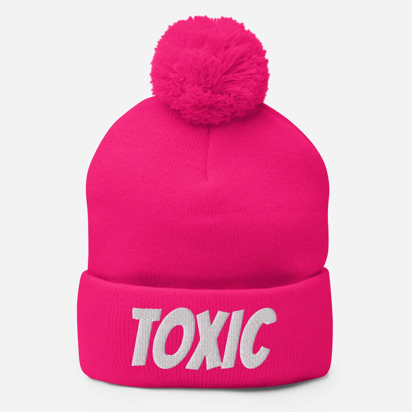 TOXIC Pom-Pom Beanie