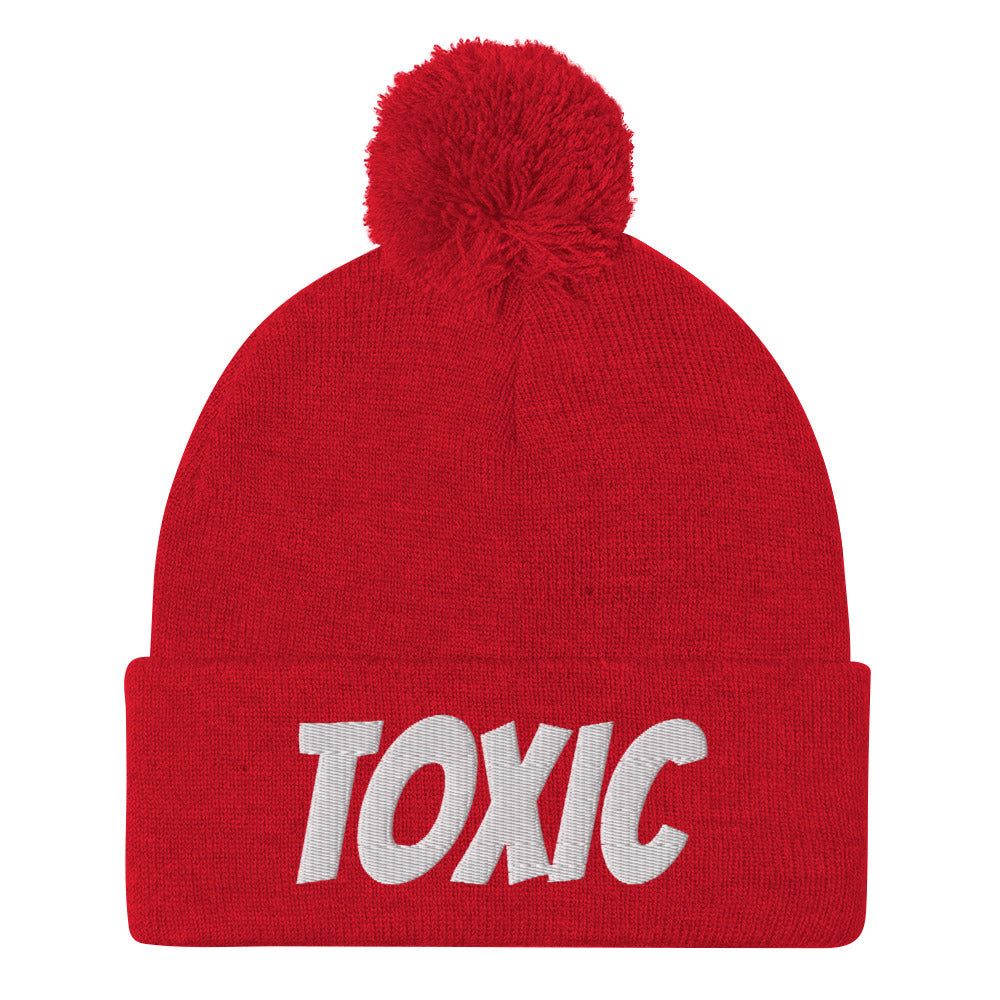 TOXIC Pom-Pom Beanie