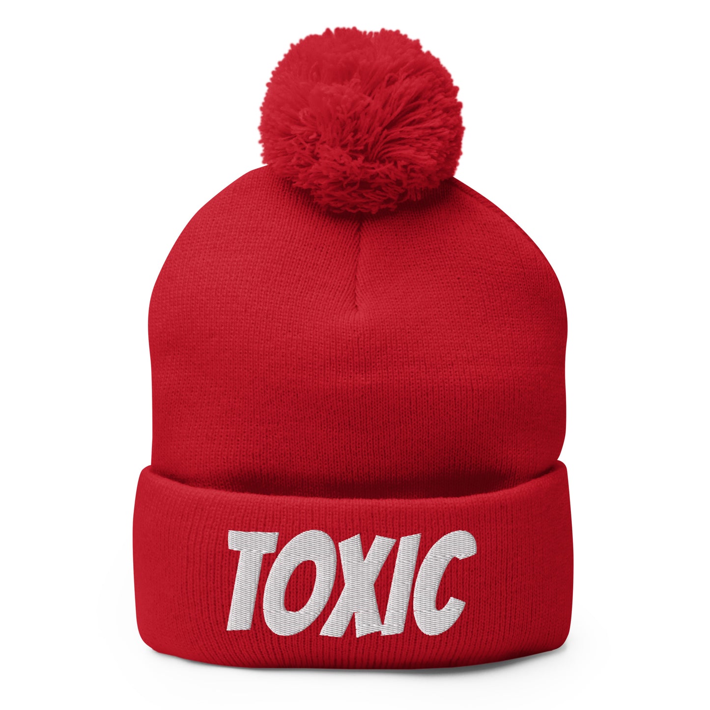 TOXIC Pom-Pom Beanie