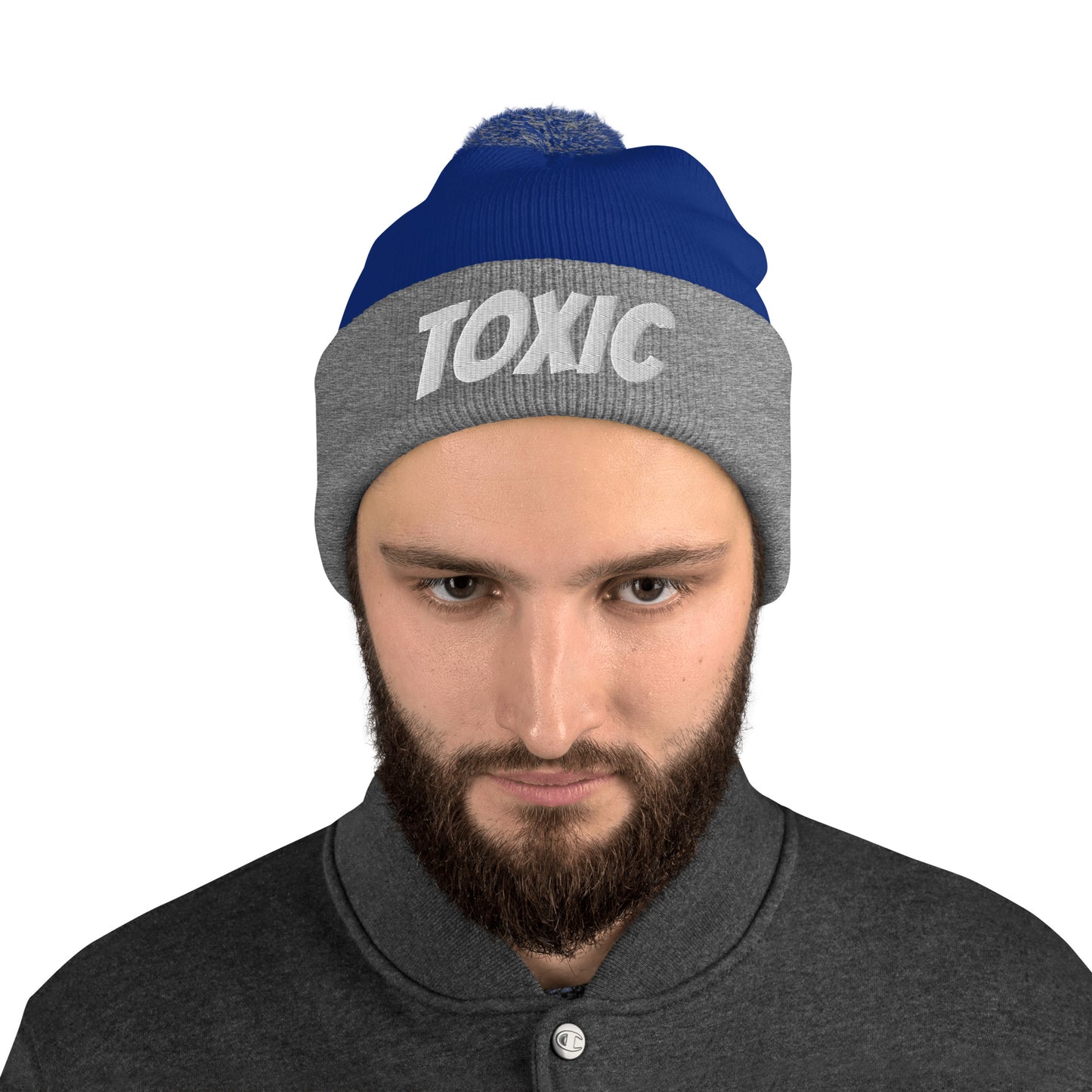 TOXIC Pom-Pom Beanie