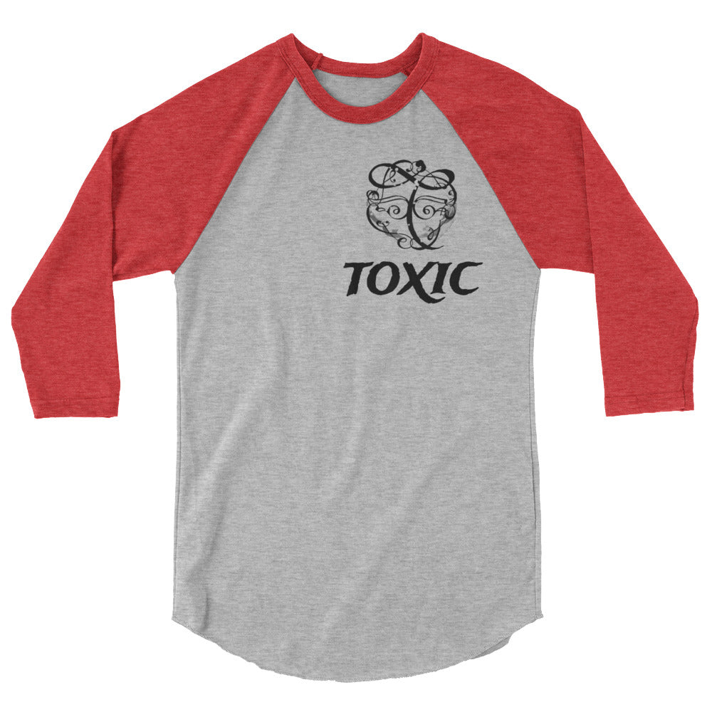TOXIC orginal 3/4 sleeve raglan shirt