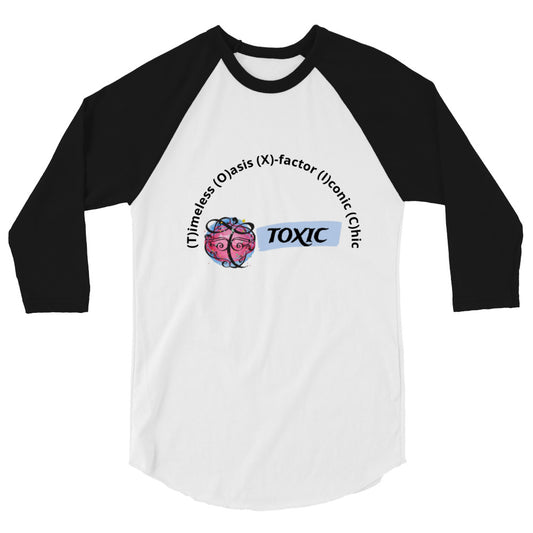 TOXIC 3/4 sleeve raglan shirt