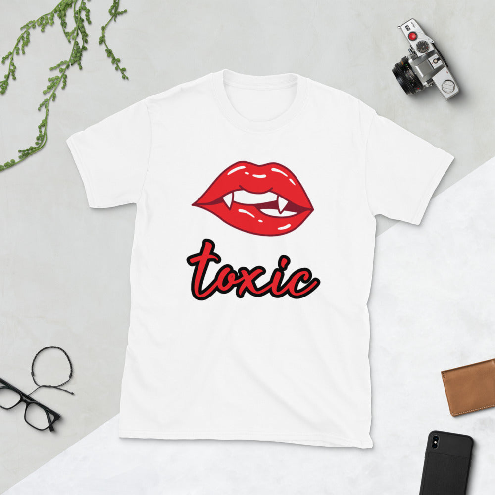 TOXIC Fang White Short-Sleeve Unisex T-Shirt