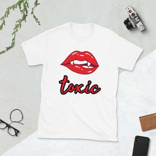 TOXIC Fang White Short-Sleeve Unisex T-Shirt