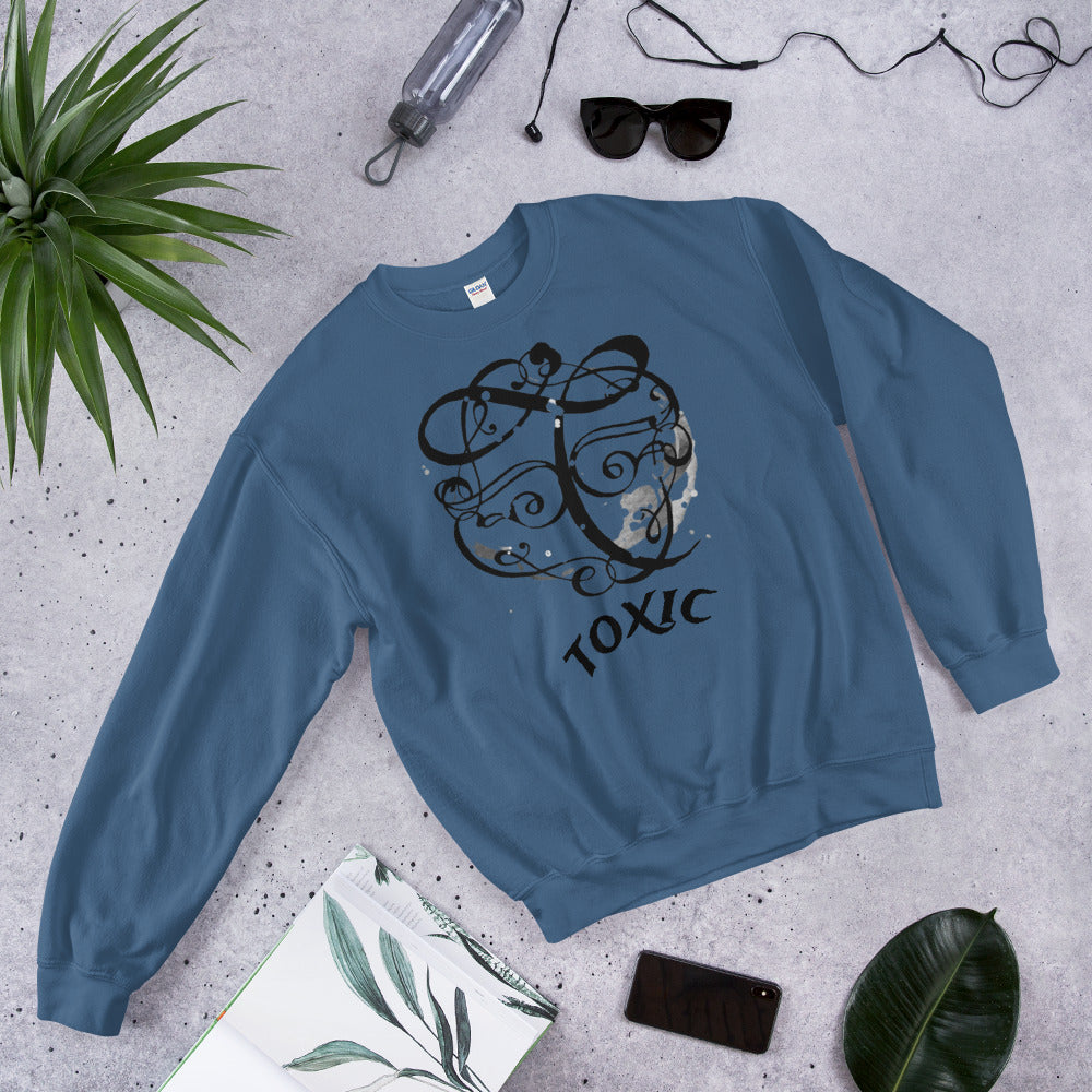 TOXIC Pullover Solid Unisex Sweatshirt