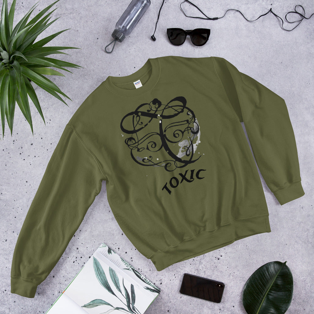 TOXIC Pullover Solid Unisex Sweatshirt