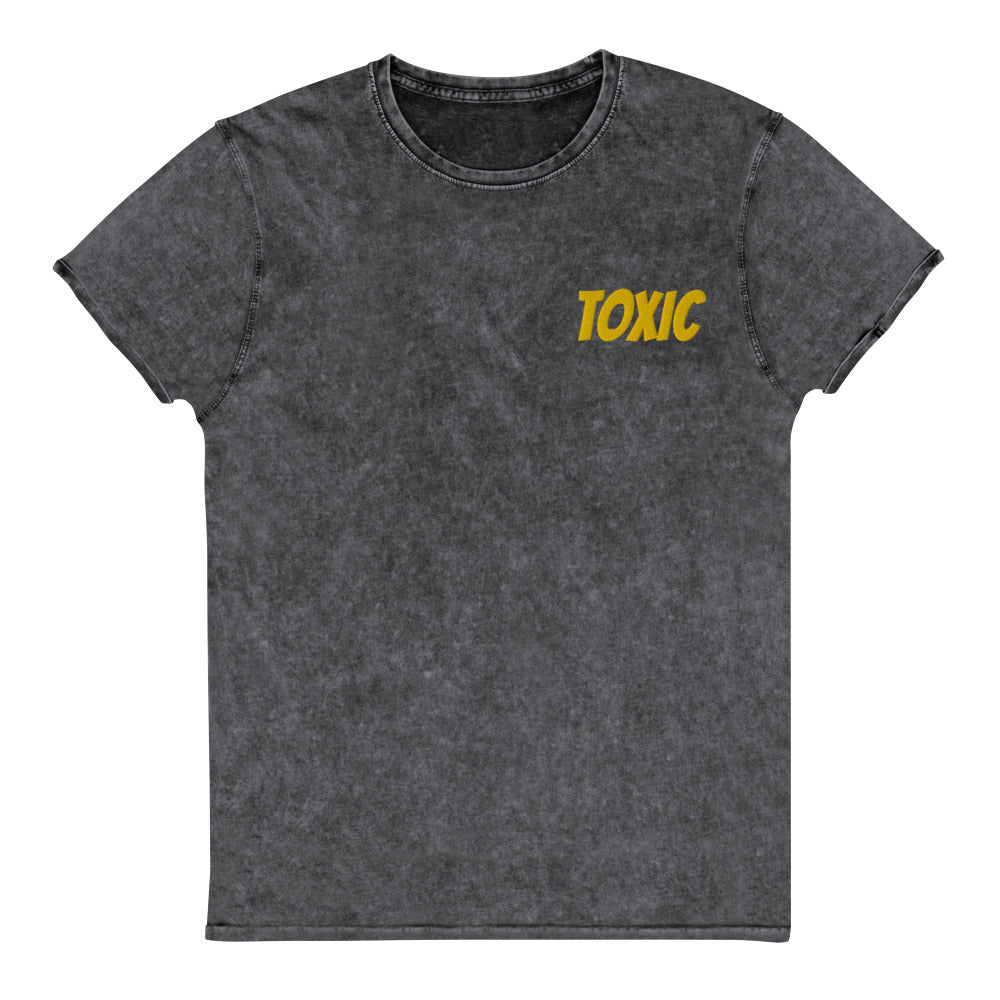 TOXIC Denim T-Shirt Embroidery