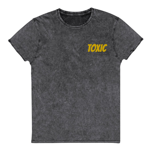 TOXIC Denim T-Shirt Embroidery