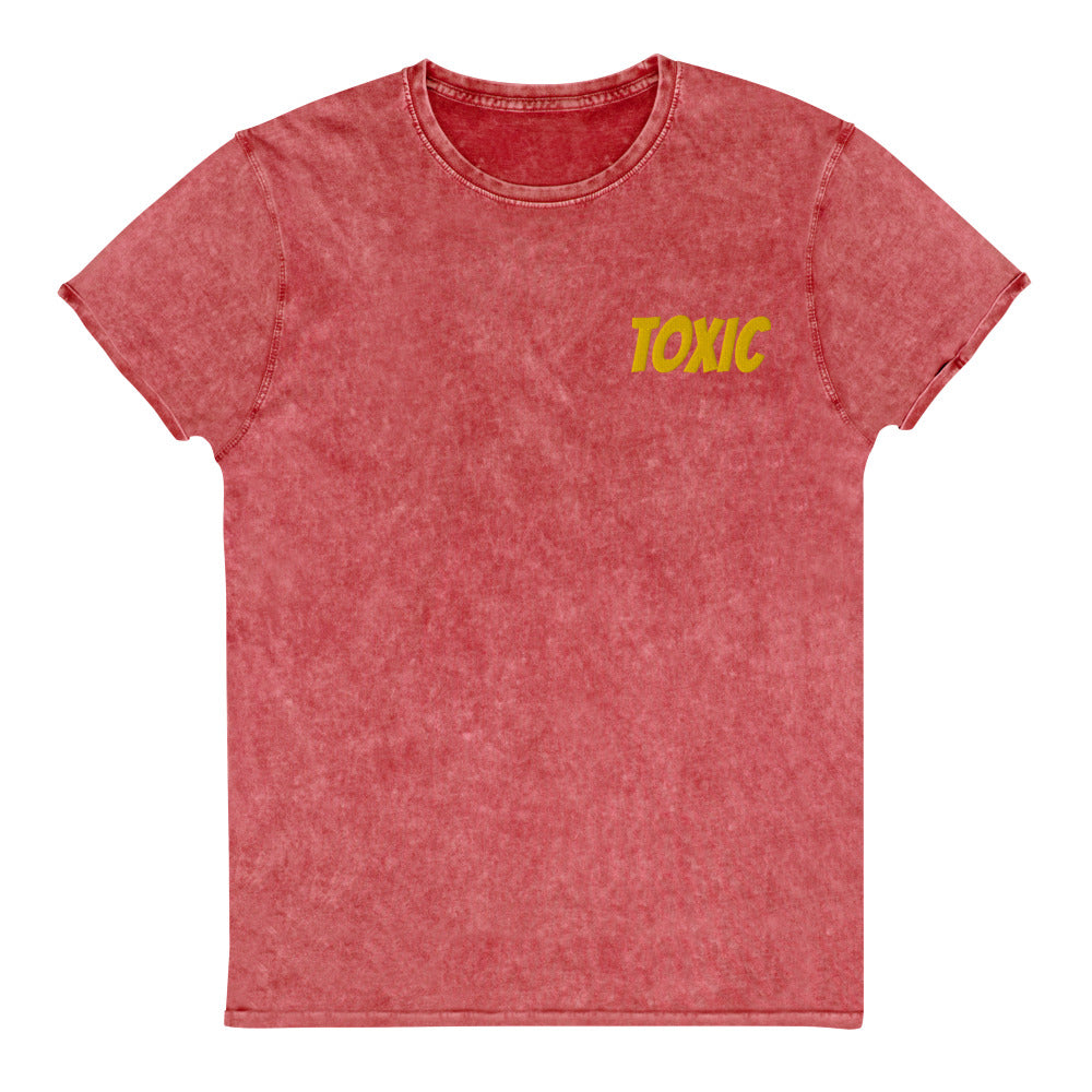 TOXIC Denim T-Shirt Embroidery