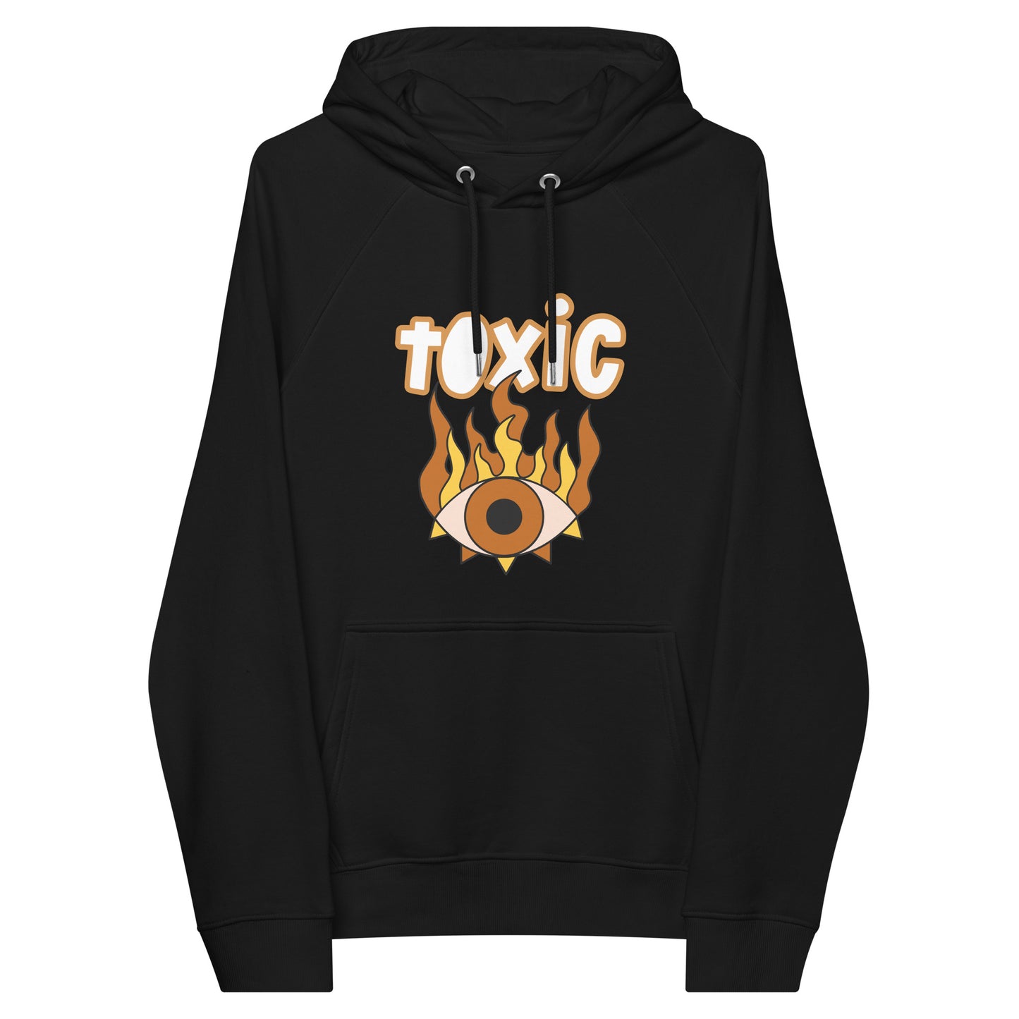 TOXIC Eye Unisex eco raglan hoodie