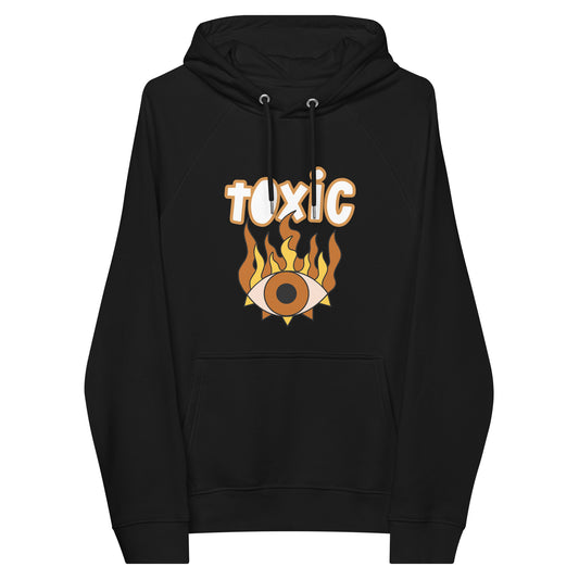 TOXIC Eye Unisex eco raglan hoodie