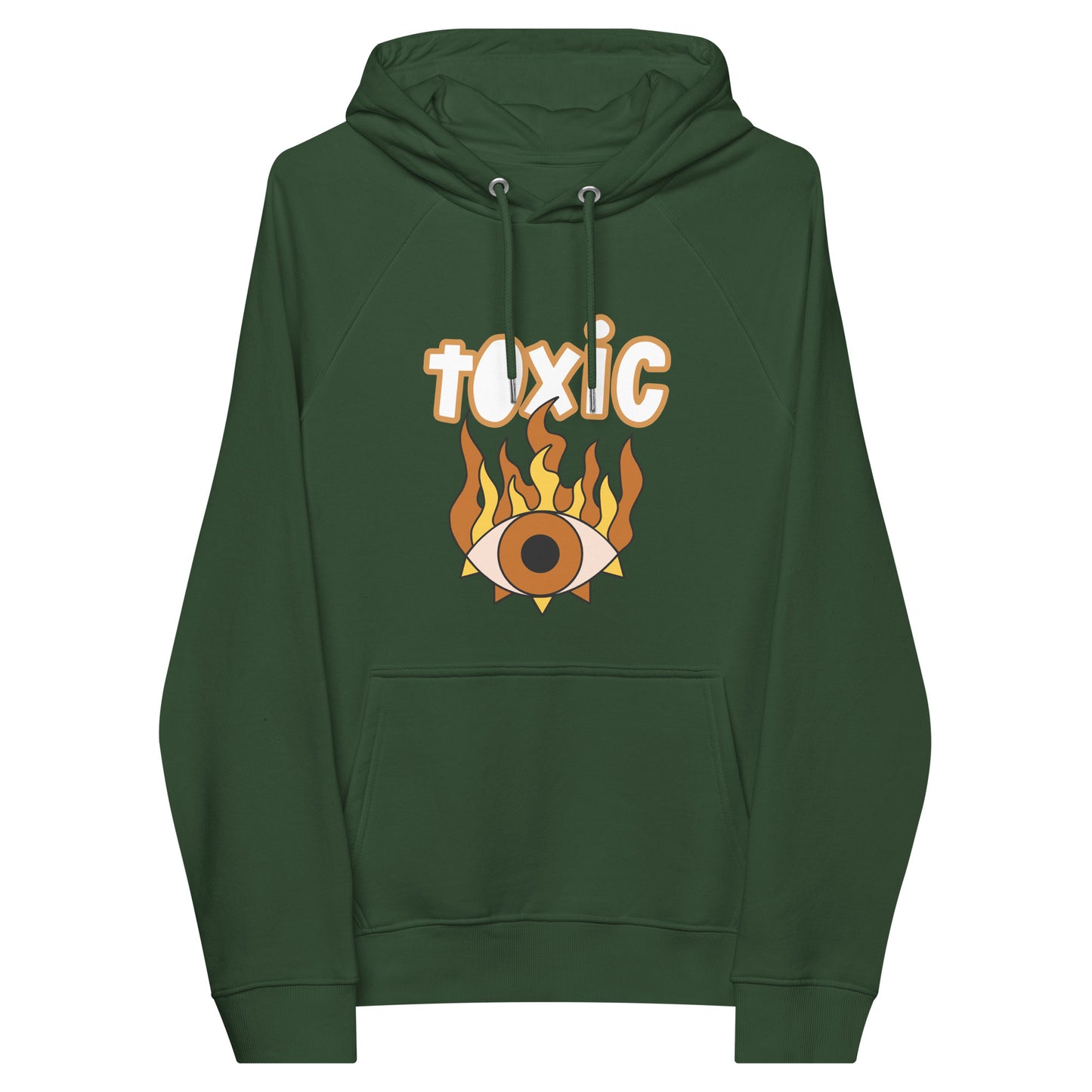 TOXIC Eye Unisex eco raglan hoodie