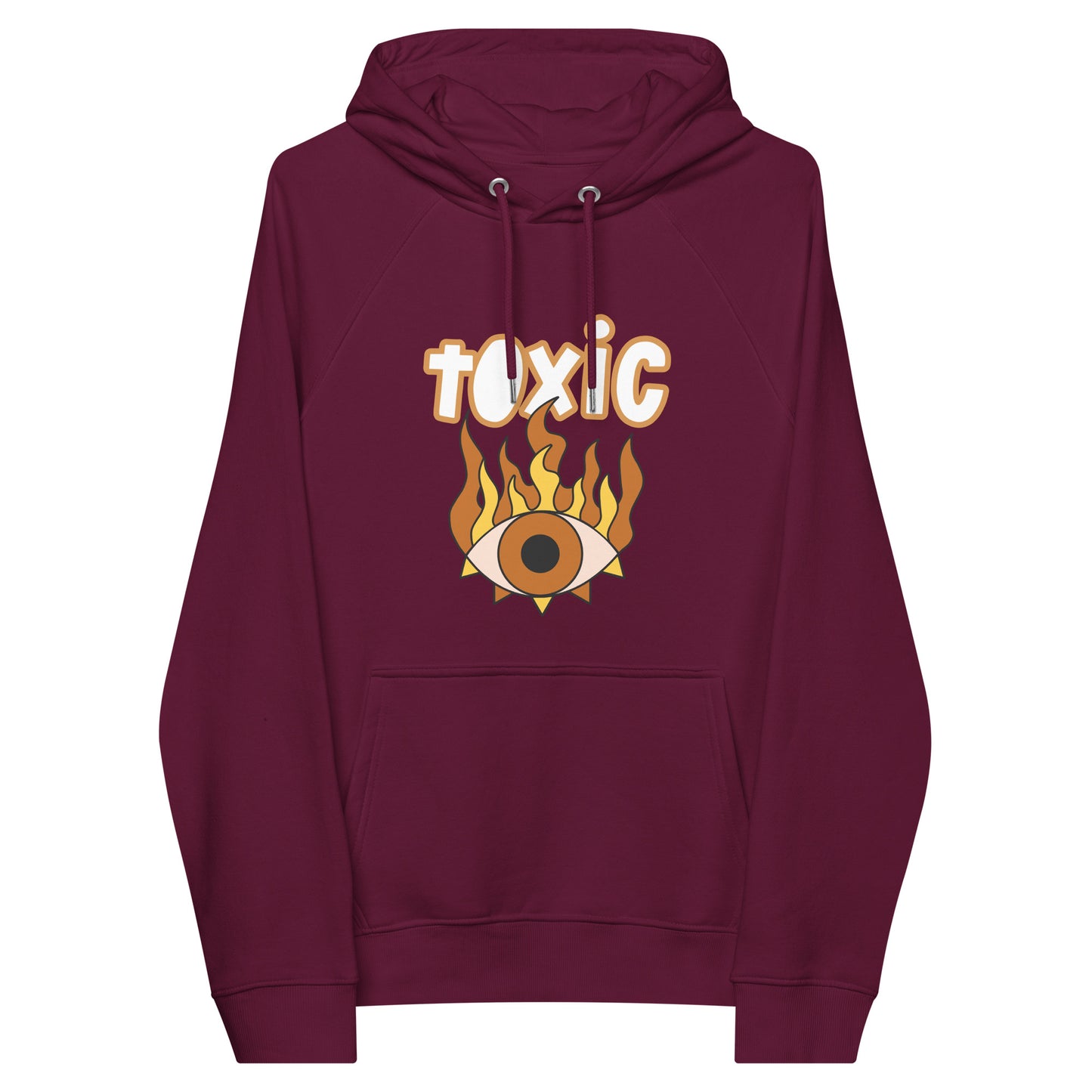 TOXIC Eye Unisex eco raglan hoodie