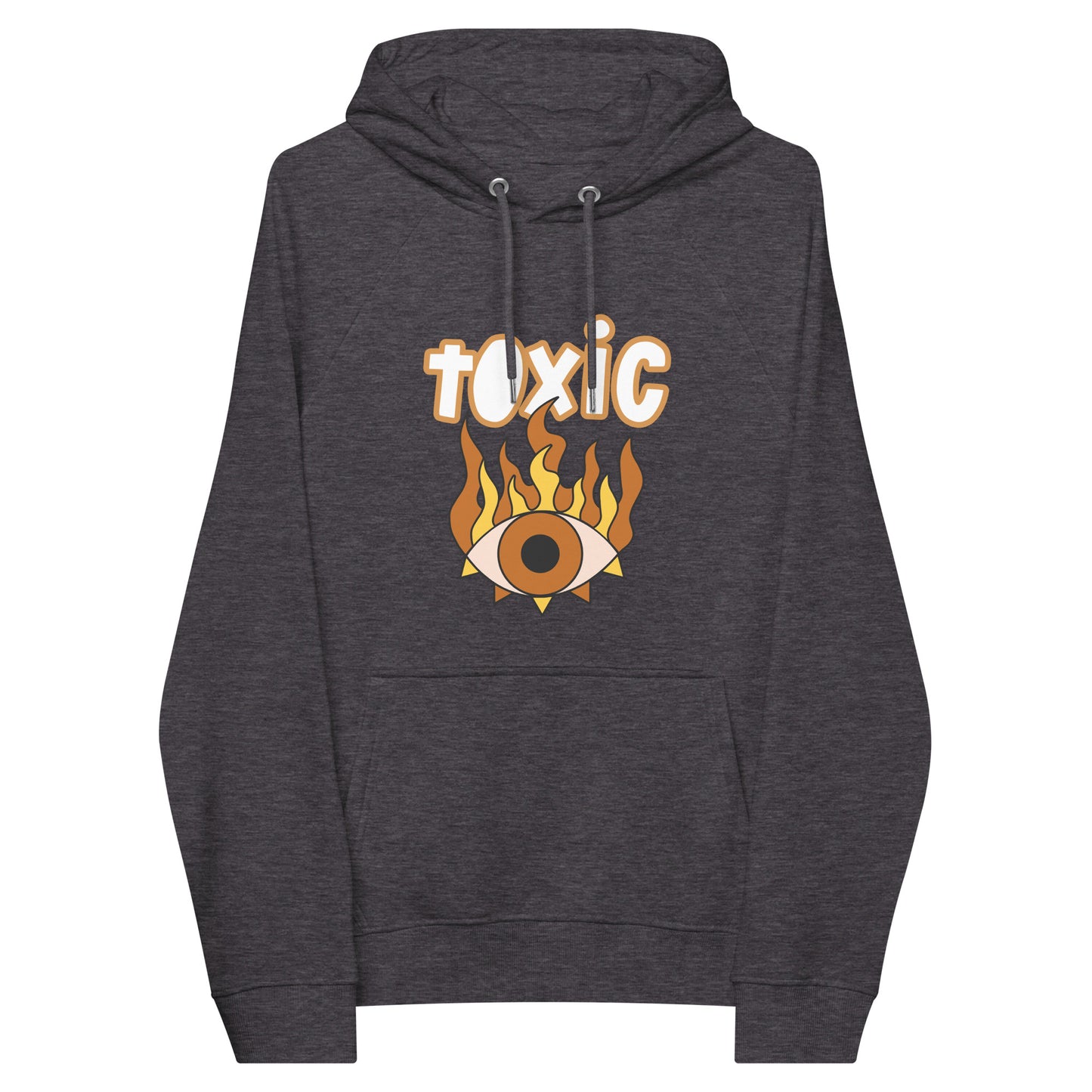 TOXIC Eye Unisex eco raglan hoodie