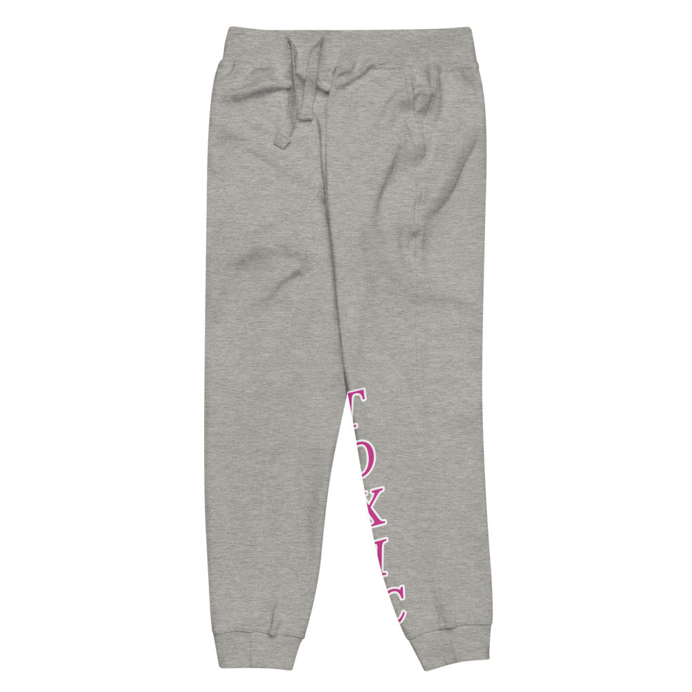 TOXIC Pink Shadow Unisex fleece sweatpants