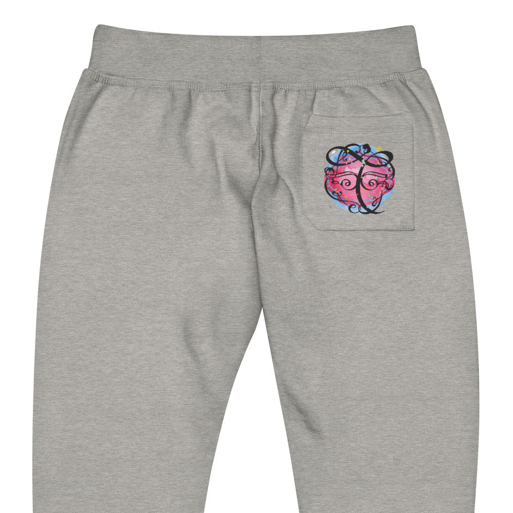 TOXIC Pink Shadow Unisex fleece sweatpants