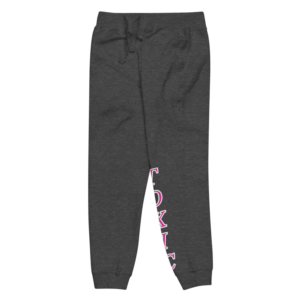 TOXIC Pink Shadow Unisex fleece sweatpants