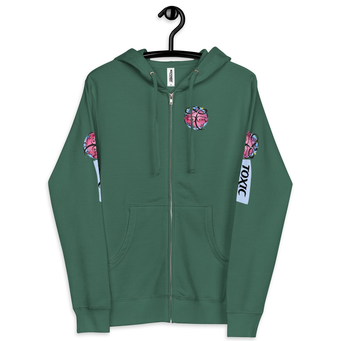 TOXIC Mike Unisex fleece zip up hoodie