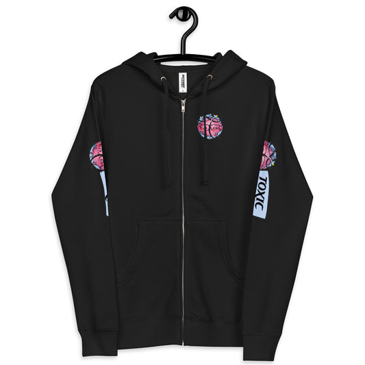 TOXIC Mike Unisex fleece zip up hoodie