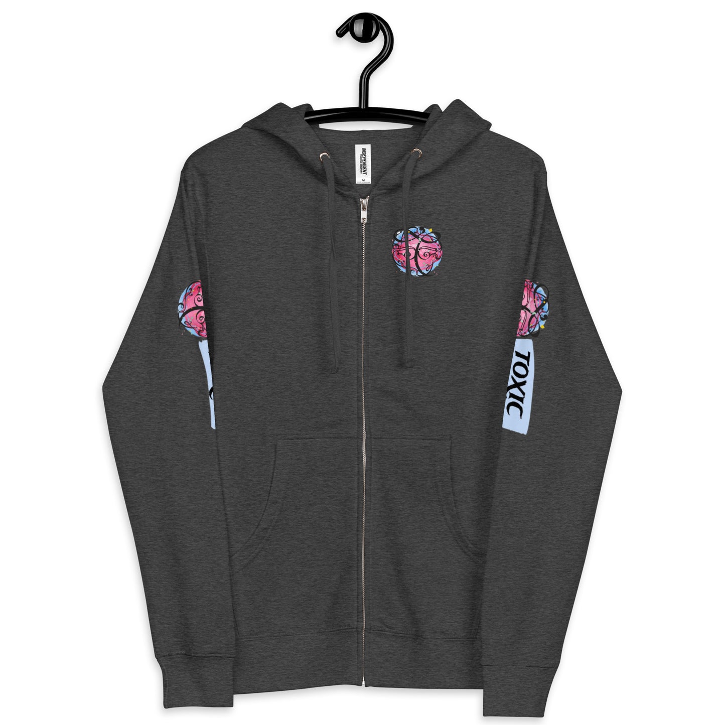 TOXIC Mike Unisex fleece zip up hoodie