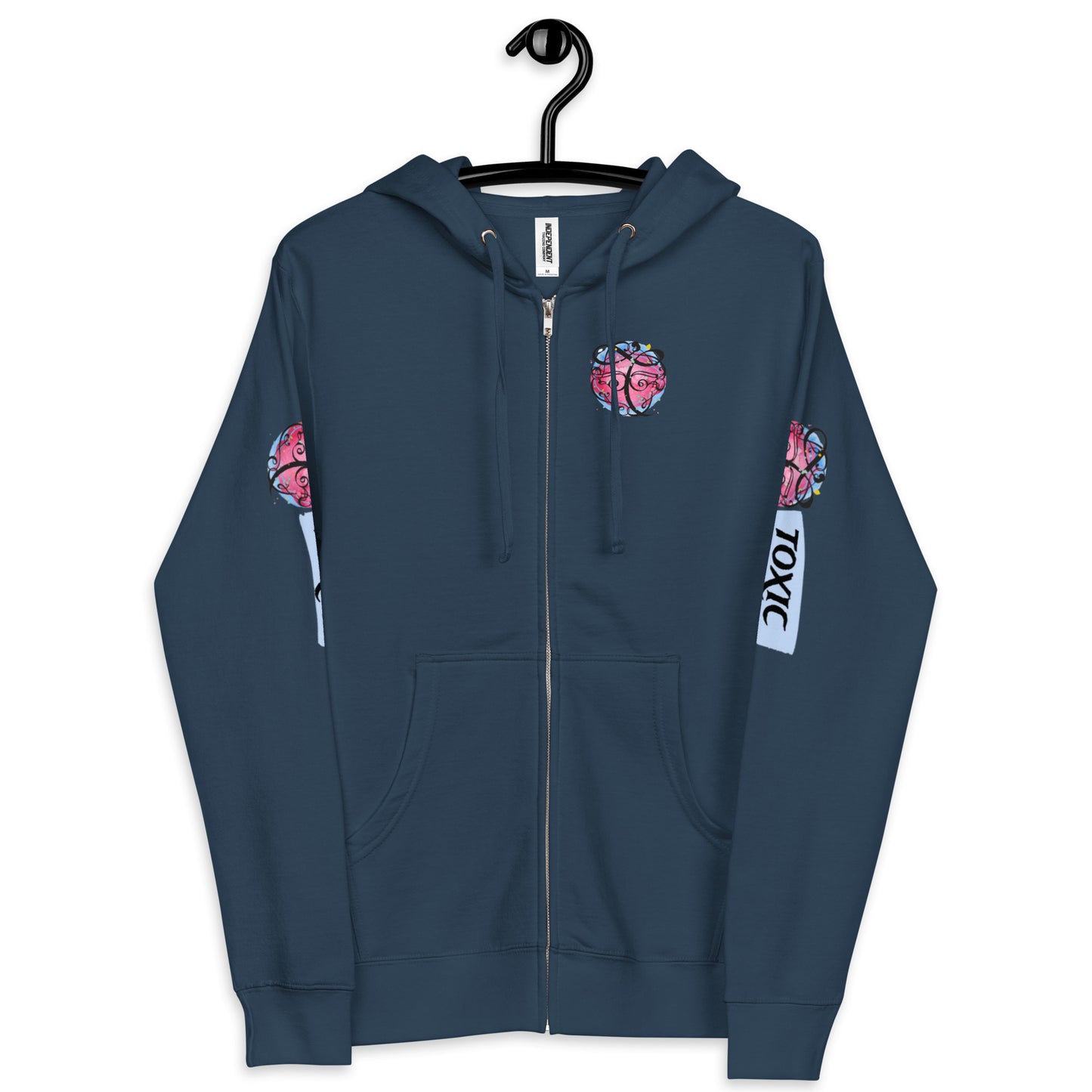 TOXIC Mike Unisex fleece zip up hoodie