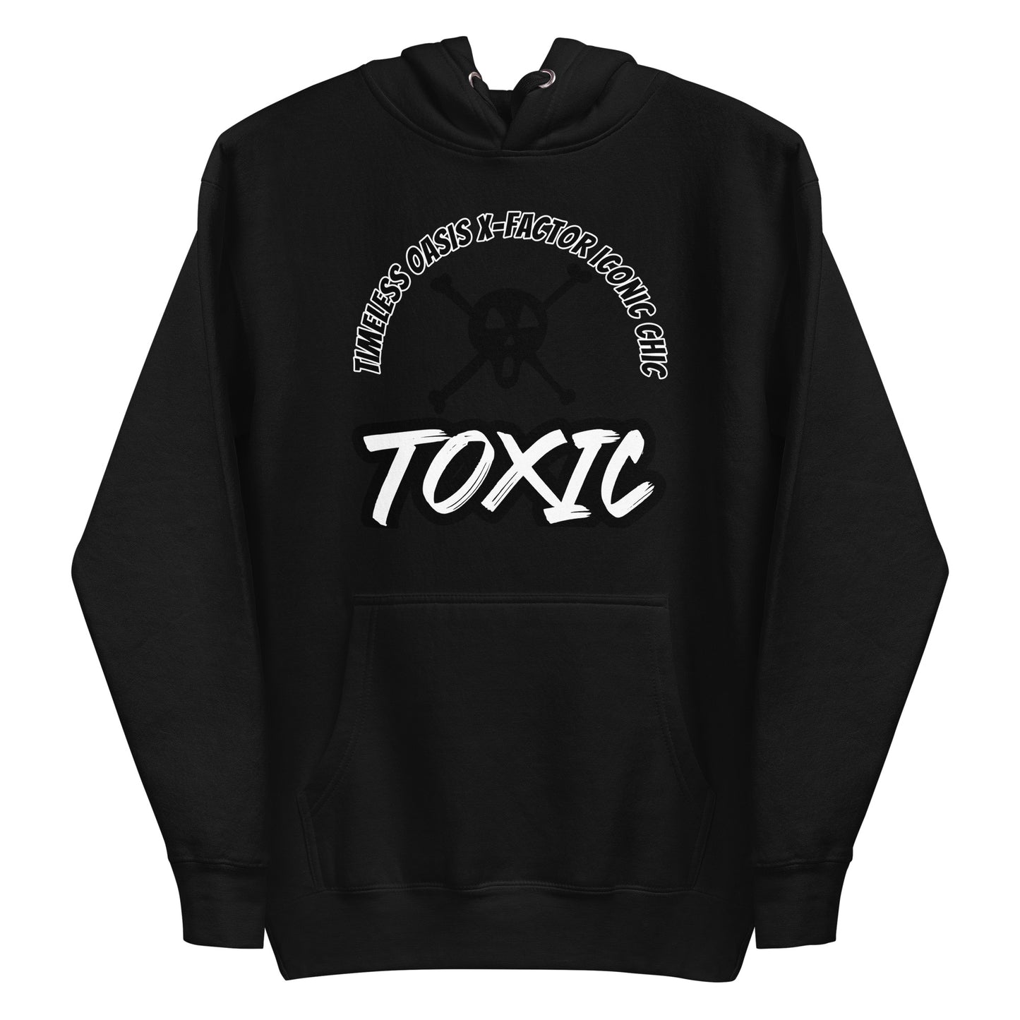 TOXIC SKULL Unisex Hoodie (B/W)